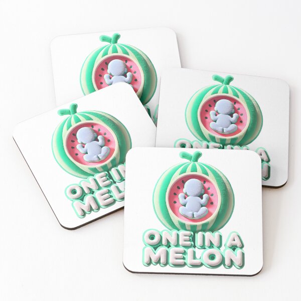 Item preview, One in a Melon Baby Announcement - Adorable Watermelon Themed Baby Announcement designed and sold by StyLeHi.