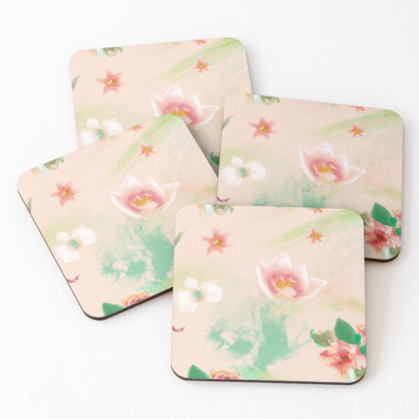 Item preview, Abstract oil painting  flower watercolor seamless pattern.soft pastel colors water color seamless pattern for beauty products or other designed and sold by bvdesignart.