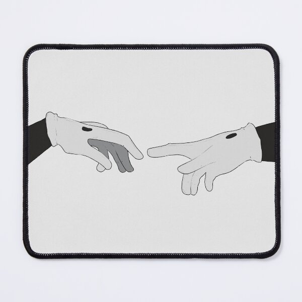 Item preview, The Hands of god and Adam // retro cartoon // Michelangelo // 1900s // Horror // ink designed and sold by EarlyDeadFish.