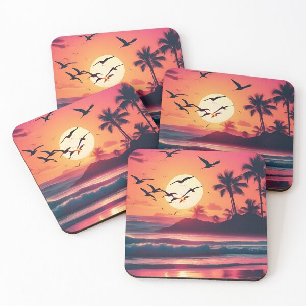 Item preview, Sunset Serenity: Capture the Magic of the Beach with designed and sold by Aqmean.