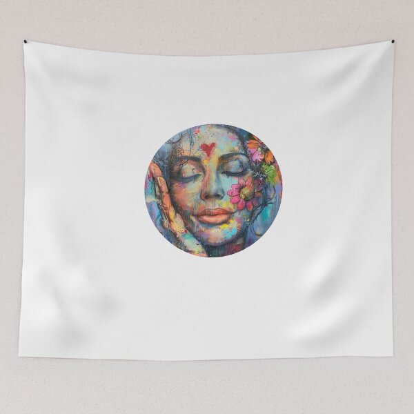 Item preview, Vibrant indian Woman in Flowers Design designed and sold by Karma-Koutur.