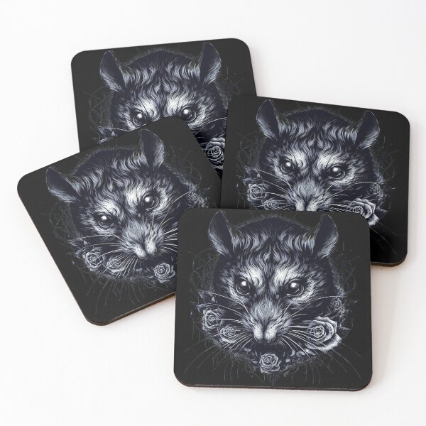 Item preview, Gothic Rat with piercing eyes designed and sold by BatsAndRats.