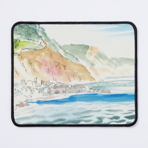 Item preview, Cliffs at Sidmouth Watercolor Painting designed and sold by MikeJory.