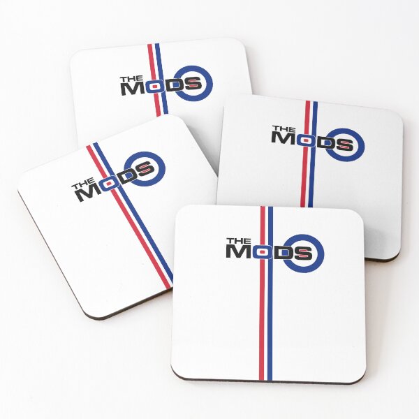 Aperçu de l'œuvre Les Mods Target Logo Stripes V3 créée et vendue par RetrospectUK.