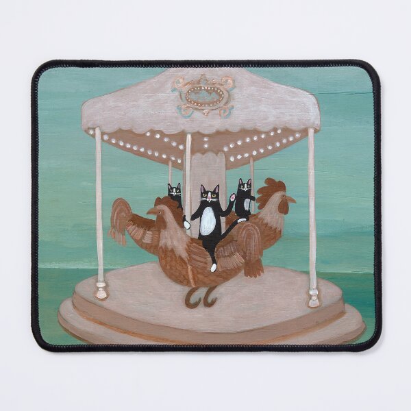 Item preview, Rooster Carousel designed and sold by KilkennyCat Art.