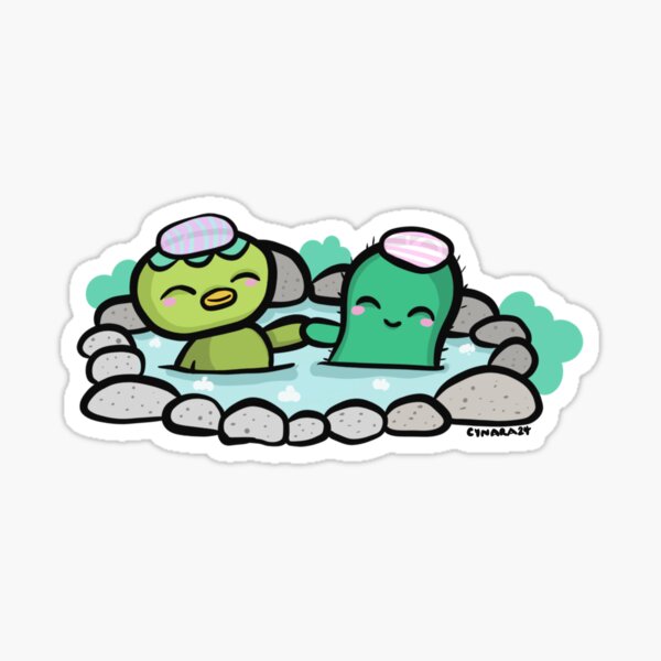 Item preview, Kappa and Pickle in HotSpring / Onsen designed and sold by realmofmyth.