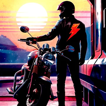 Artwork thumbnail, Retro Rider by Exodoi