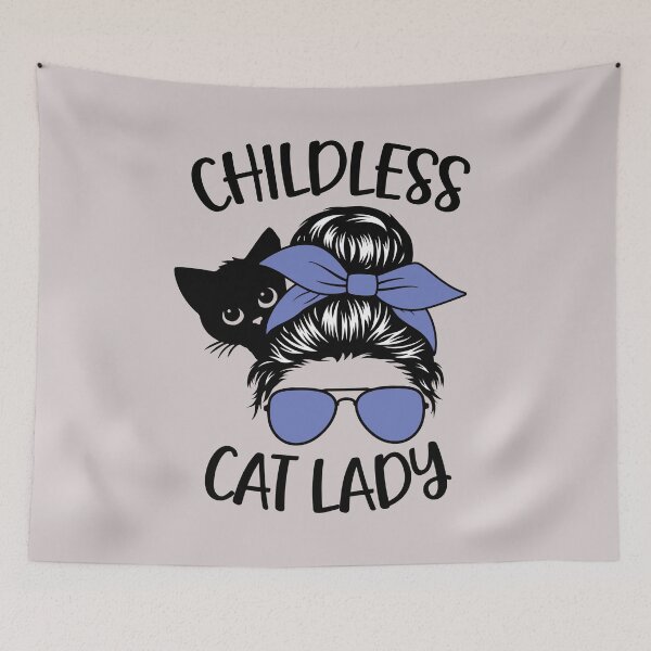 Item preview, Childless Cat Lady Vote For Kamala 2024 Election designed and sold by wowwowmeow.
