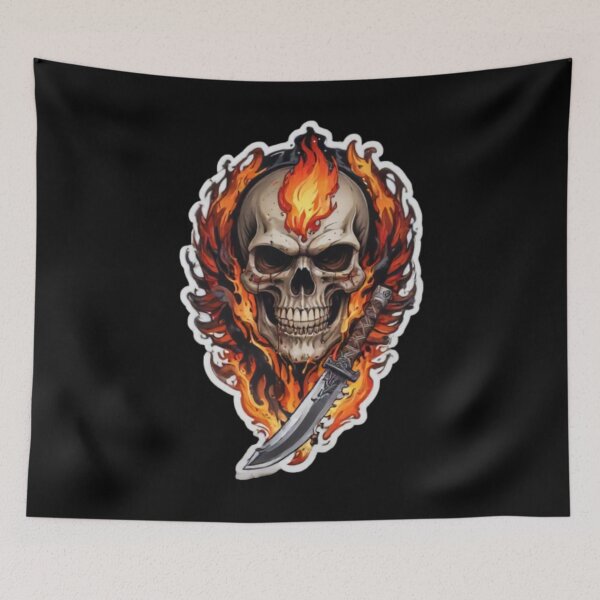 Item preview, machete skull phoenix designed and sold by Mr-Feniks-55.