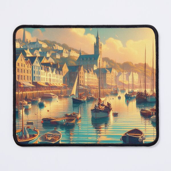 Item preview, Boats in harbour designed and sold by Designermight.
