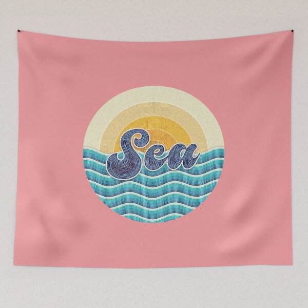 Item preview, 'SEA' mosaic tile typography designed and sold by trepiu.