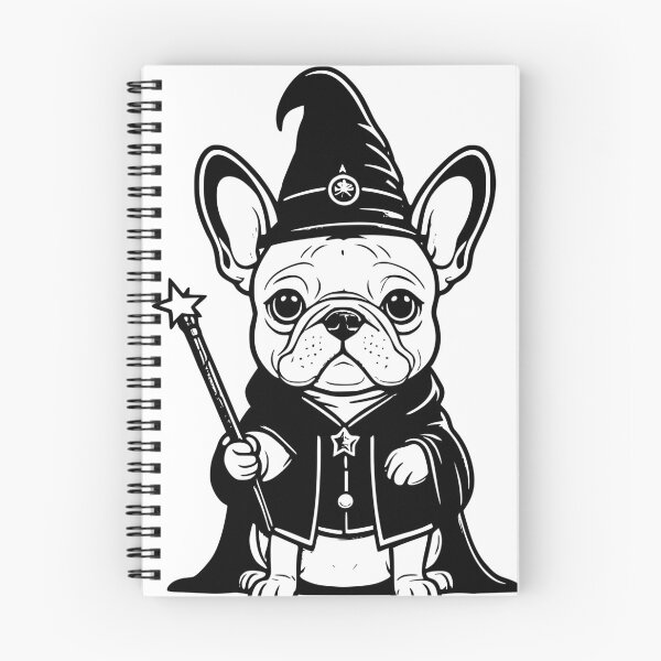Item preview, Magically charming: the Frenchie wizard casts a spell of cuteness! designed and sold by Hachiandco.