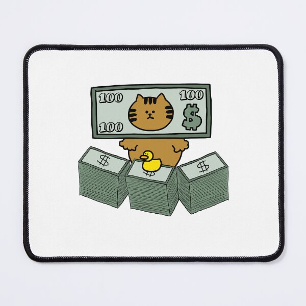 Item preview, a Cat and a Duck with money designed and sold by superbaechoo.