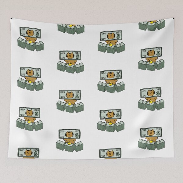 Item preview, a Cat and a Duck with money designed and sold by superbaechoo.