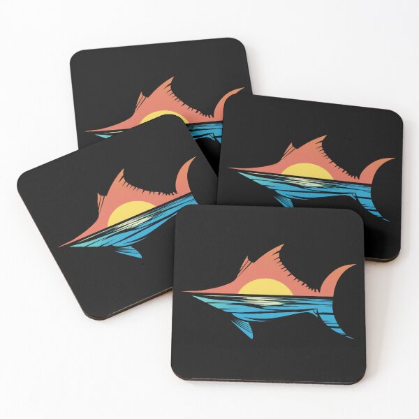 Item preview, Marlin Fish Vintage Sea Sunset designed and sold by kapsell.