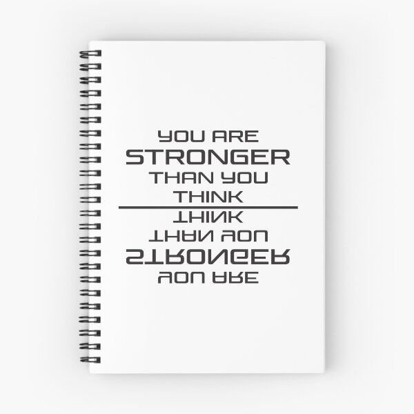 Item preview, YOU ARE STRONGER THAN YOU THINK, Motivation Quote designed and sold by Polla-Shirt.