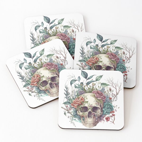 Item preview, Floral Skull designed and sold by GiraffeCreative.