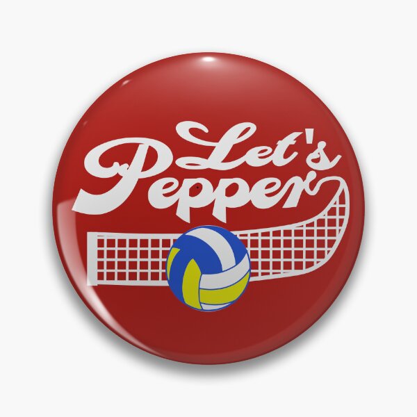 Item preview, Lets pepper funny volleyball designed and sold by Colorfulman.