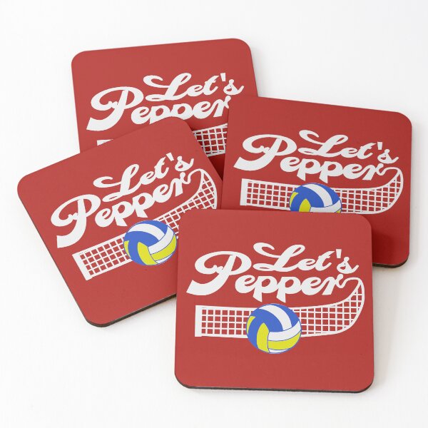 Item preview, Lets pepper funny volleyball designed and sold by Colorfulman.