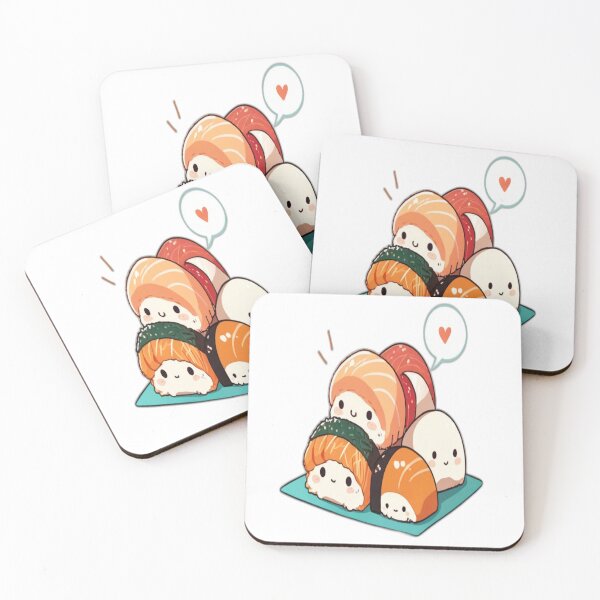 Item preview, Cute Stacked Sushi Squad designed and sold by ChibiBites.