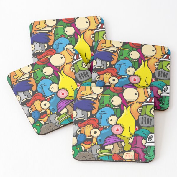 Item preview, colorful characters designed and sold by manuvila.
