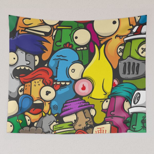 Item preview, colorful characters designed and sold by manuvila.
