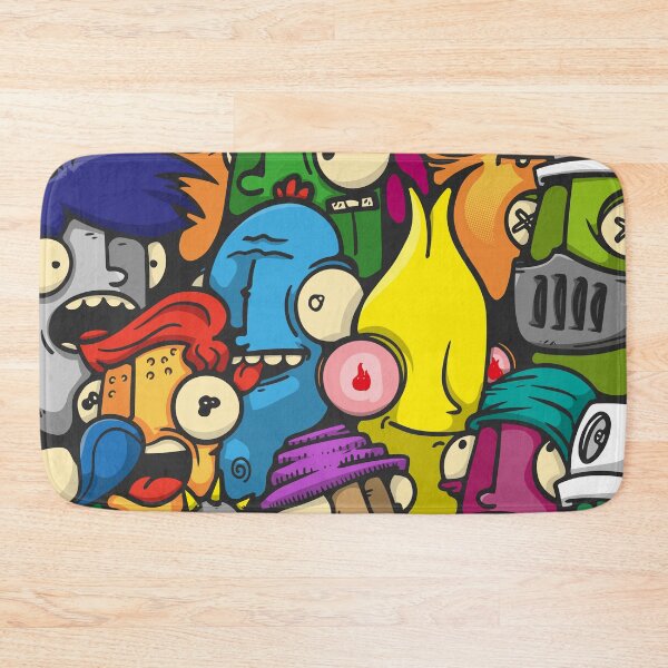 Item preview, colorful characters designed and sold by manuvila.
