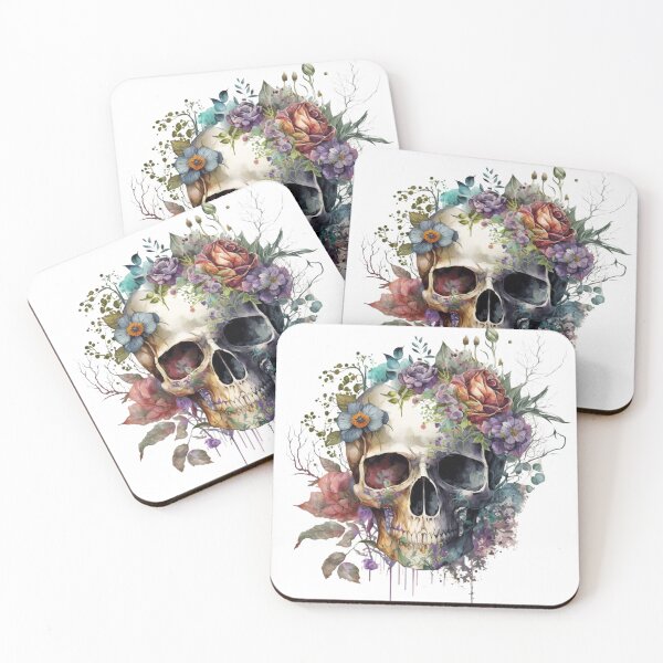Item preview, Floral Skull designed and sold by GiraffeCreative.