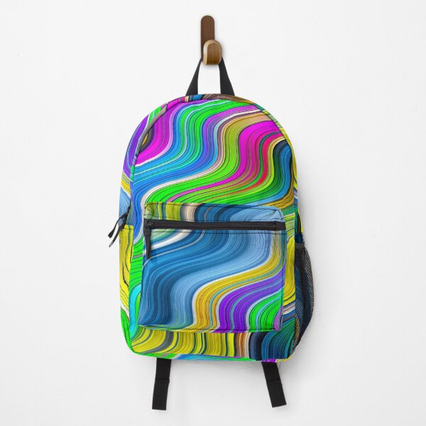 Item preview, Rainbow Quilt Mirrored Waves Abstract Art designed and sold by Warren Paul Harris.