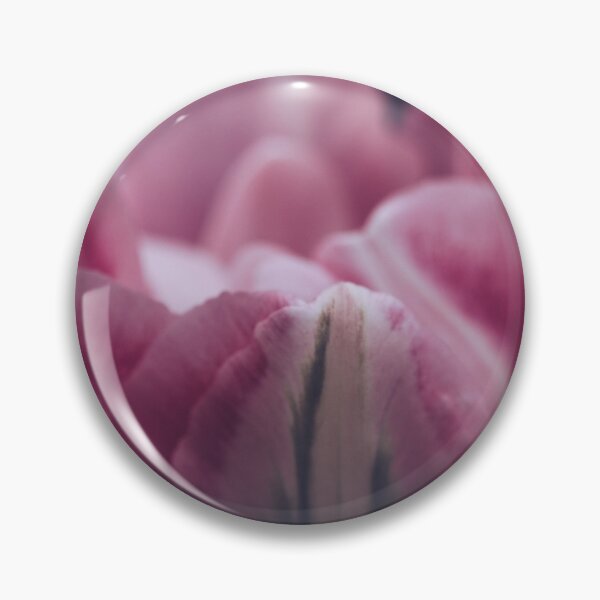 Item preview, Pink Tulip Macro Photograph - White Blooming Petals designed and sold by LeighMilesArt.