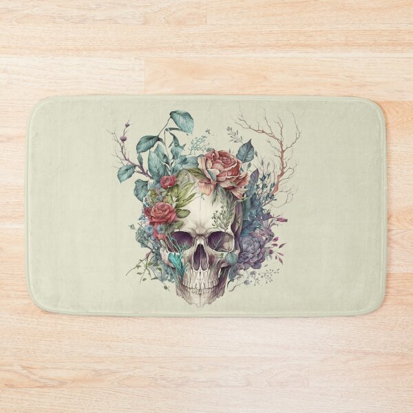 Item preview, Floral Skull designed and sold by GiraffeCreative.