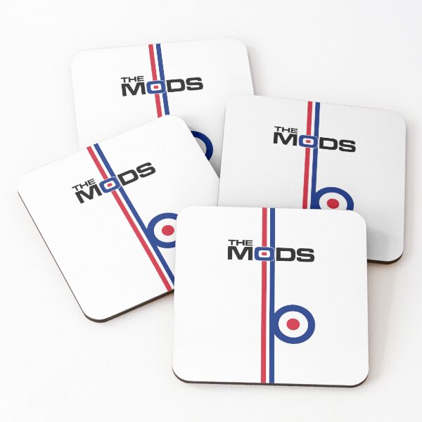 Aperçu de l'œuvre Les Mods Target Logo Stripes V5 créée et vendue par RetrospectUK.