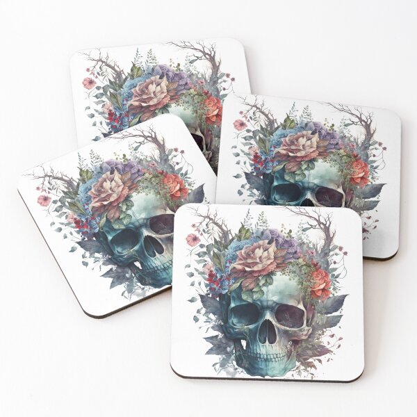 Item preview, Floral Skull designed and sold by GiraffeCreative.