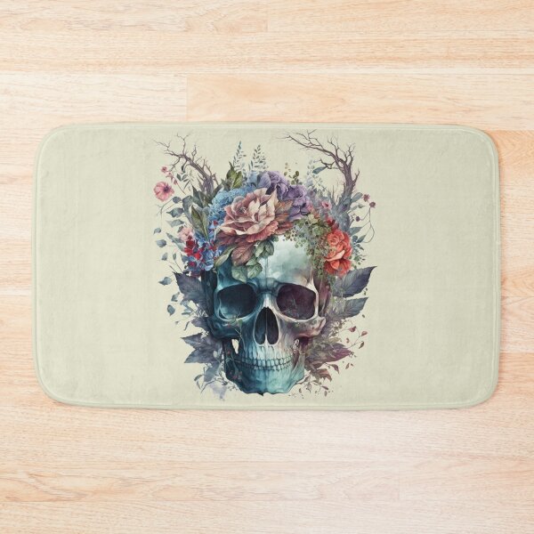 Item preview, Floral Skull designed and sold by GiraffeCreative.