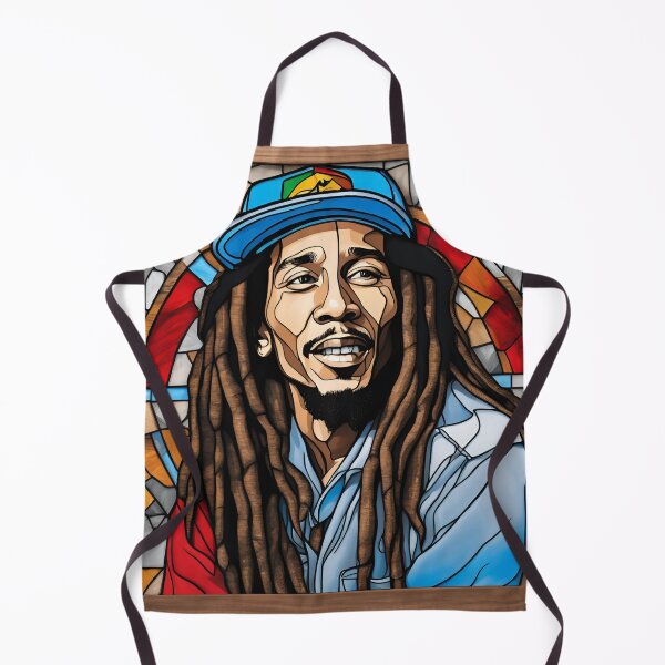 Item preview, Bob Marley - pyrography, AI stained glass designed and sold by Monika Turemka.