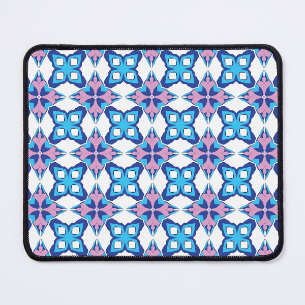 Item preview, Electric blue lilac geometric patterns 36 designed and sold by AneissPiaf.