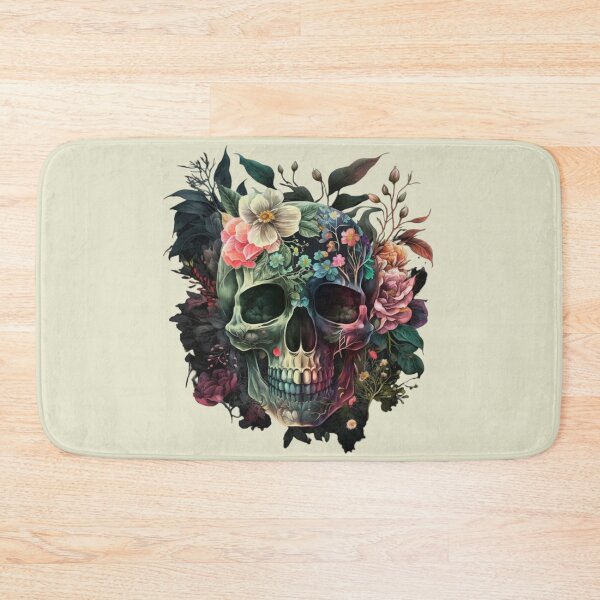 Item preview, Floral Skull designed and sold by GiraffeCreative.