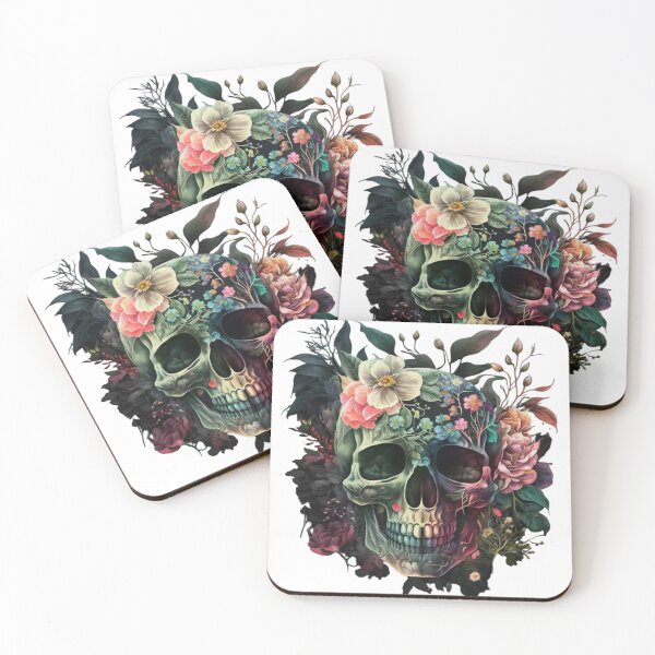 Item preview, Floral Skull designed and sold by GiraffeCreative.
