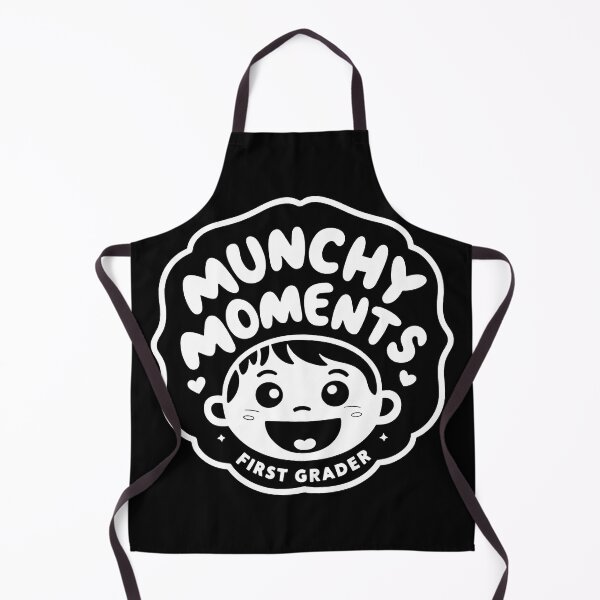 Item preview, MUNCHY MOMENTS Happy First Grader Black White Smile designed and sold by SplashTastic.
