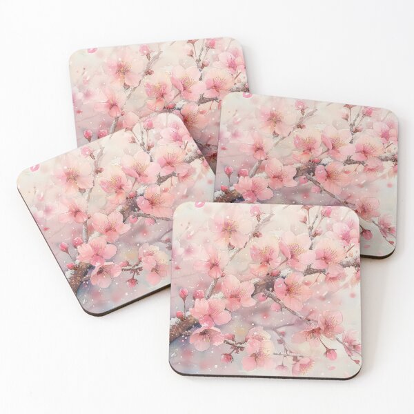 Item preview, Snowy Pink Cherry Blossoms designed and sold by MystiS.