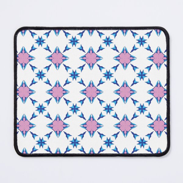 Item preview, Electric blue lilac geometric patterns 37 designed and sold by AneissPiaf.