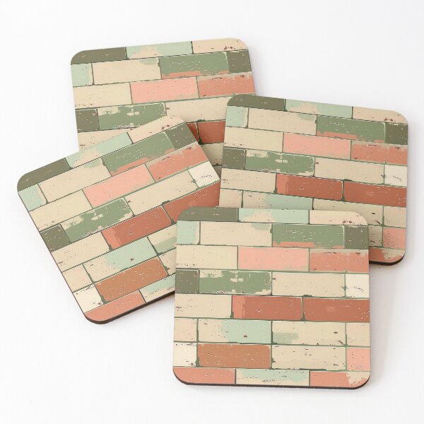 Item preview, Retro Pastel Brick Pattern designed and sold by MystiS.