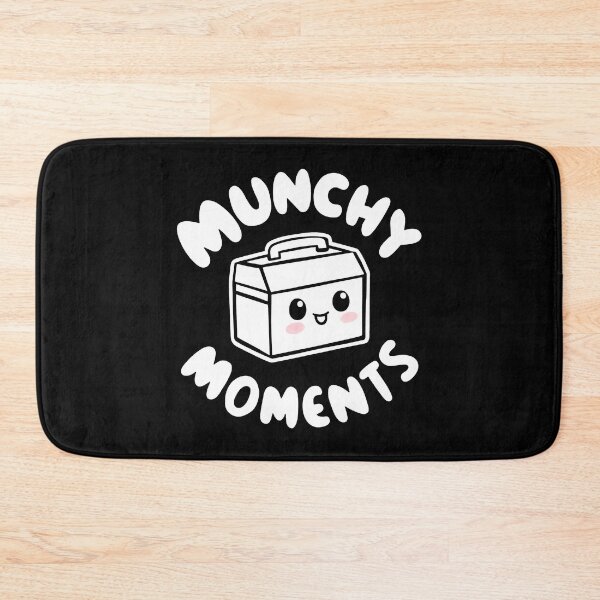Item preview, MUNCHY MOMENTS Happy Lunchbox White Black Red Face designed and sold by SplashTastic.