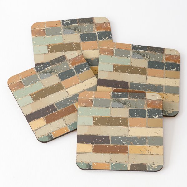 Item preview, Vintage Earth Toned Brick Pattern designed and sold by MystiS.