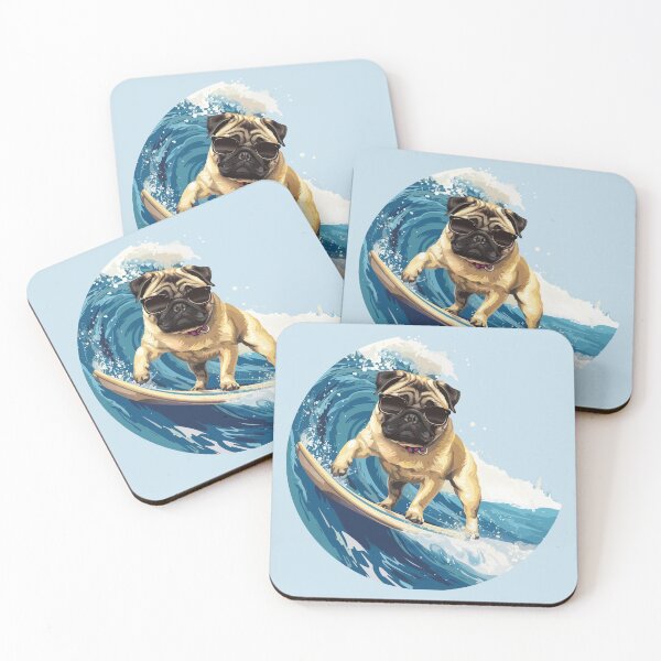 Item preview, Surfing Pug designed and sold by VelvetRoom.