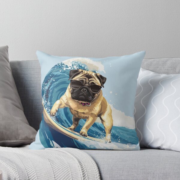 Item preview, Surfing Pug designed and sold by VelvetRoom.