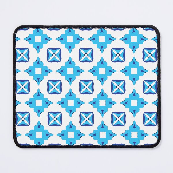 Item preview, Electric blue geometric pattern 38 designed and sold by AneissPiaf.