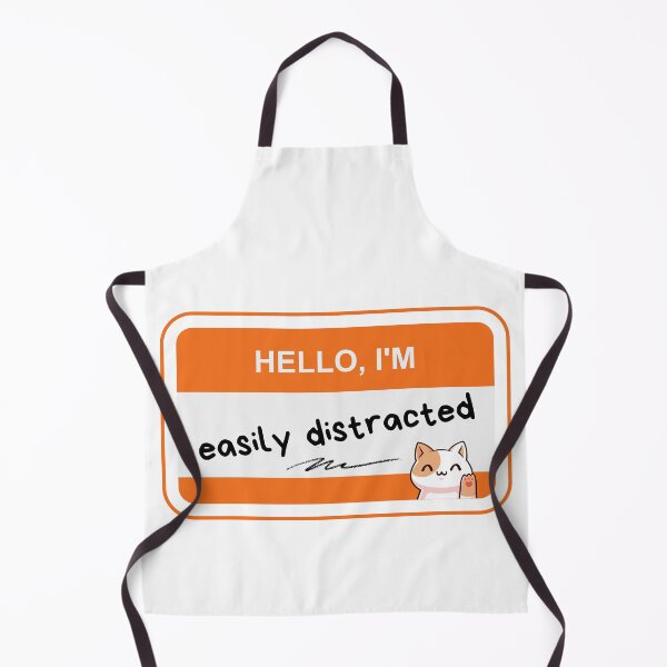 Item preview, ADHD - HELLO I'M easily distracted - Option C Orange designed and sold by TheBerriesADHD.