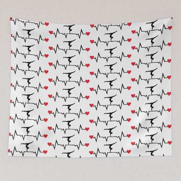 Item preview, Gymnastics Heartbeat ECG designed and sold by claudiasartwork.