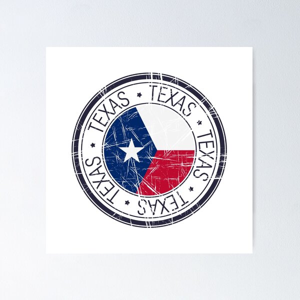 Item preview, Vintage Texas State Seal With Lone Star Flag Design designed and sold by 19Beauty.